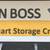 Black Milk Crate / Bin Boss 16qt Stacking Storage Crate Box NEW 7 thumbnail