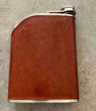 Leather Covered Flask 1