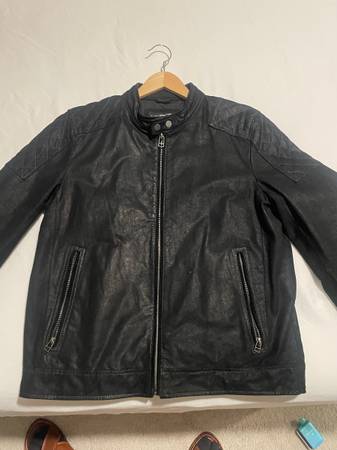 Black leather jacket 1