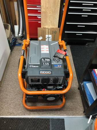 Rigid Gas Generator 5700 watts Yamaha Motor New Never Used 1