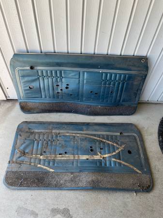 68 Impala ( Inside Door Panel Upper Metal Hangers ) 1