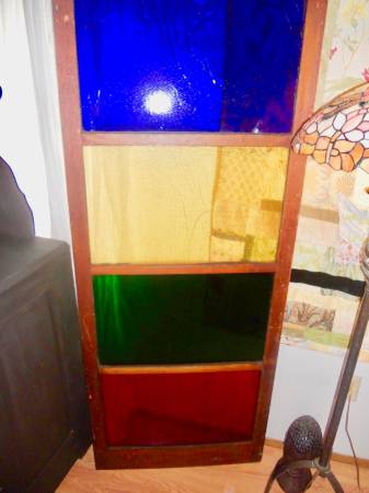 Framed Stained Glass Window 1