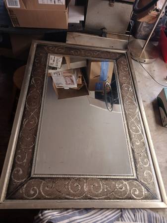 MIRROR Framed 19"x49" Wall Decor 1