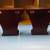 SET OF 2 DECORATIVE CHERRY WOOD WALL SHELF/DISPLAYS 2 thumbnail