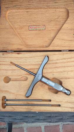 Depth Micrometer 1 to 3 Starrett 1
