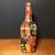 Glass bottle paper mache colorful art piece tiger 12in by 5.5in by 4in 6 thumbnail