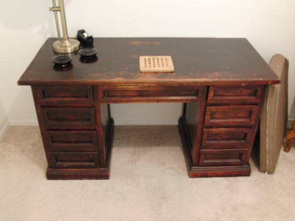 Wood desk 1