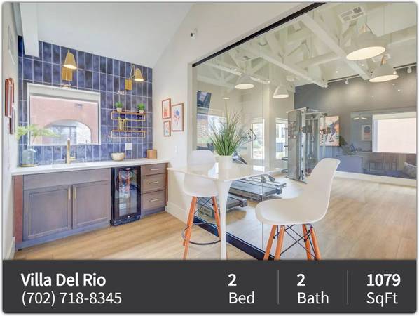 $1.260 / 2 habs. - 1079 pies² - ¡Se aceptan mascotas con bigotes y colas meneantes! Mira nuestro departamento de 2 habitaciones / 2 baños. (Las Vegas)63348334648065122