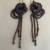 Handmade Beaded Artsy Hanging Pierced Earrings. 3 thumbnail
