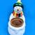 Cute Snowman Small Planter or Candle Holder 2 thumbnail