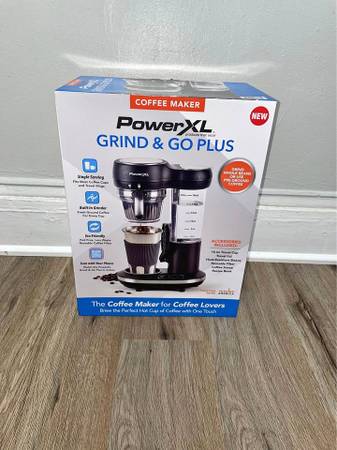 PowerXL Grind and Go Plus Coffee Maker, Automatic Single-Serve Coffee 1