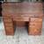 Oak Roll top desk computer office nice shape 1 thumbnail
