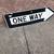 2 Vintage Metal Road Signs "Stop" and " One Way". 6 thumbnail
