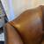 Pair of 2 Pottery Barn Brown Leather Wingback Thatcher Chairs 15 thumbnail