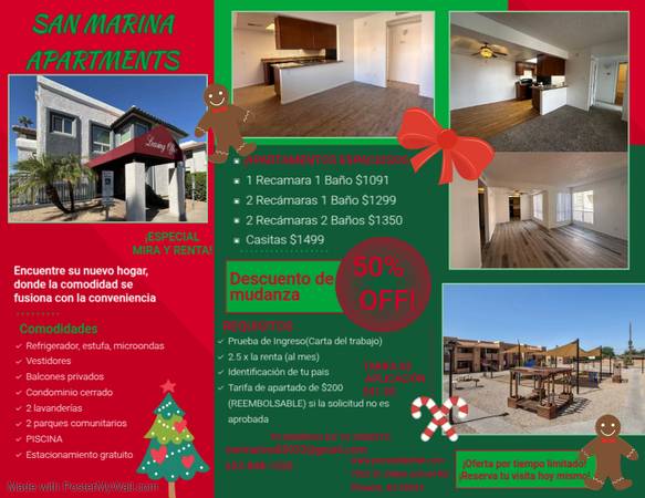 “Promociones navideñas en San Marina Apartment– ¡Múdate hoy!” 1