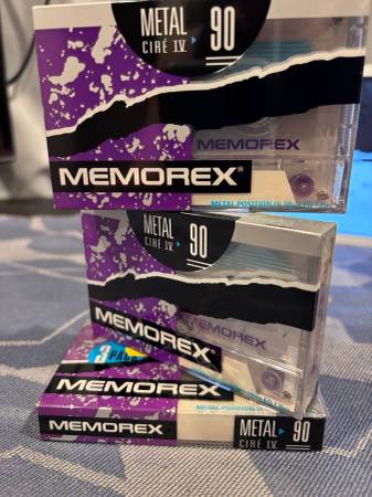 MEMOREX metal 90 Cassette (3ps) type IV metal (rare) 1