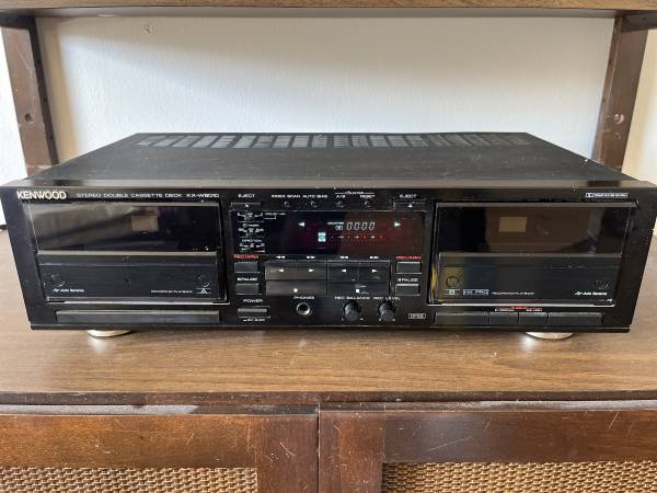 KENWOOD ダブルカセットデッキ KX-W8010 Kenwood KX-W8010 Dual Cassette Deck - electronics - by owner