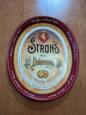 Stroh's Beer Tray/Sign 1