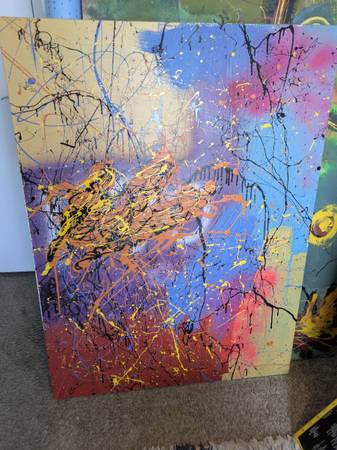Local artist hand-painted canvas painting 1