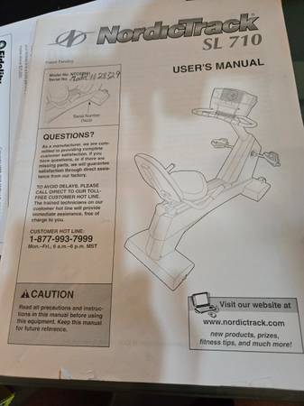 NordicTrack SL710 Excersie Cycle 1