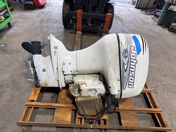 2000 Johnson 90 hp Carb 2-Stroke 20" Outboard Boat Motor Evinrude Runs 1