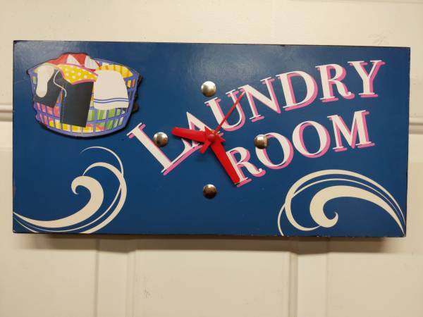 Laundry Room Wall Clock 1