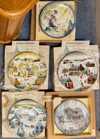 1980s Bradford Exchange, Norman Rockwell, Knowles Collector Plates Lot 1