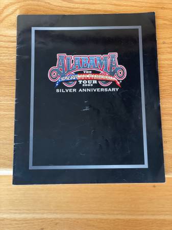 Alabama Farewell Tour Souvenir Program, Excellent Condition! 1