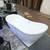 72" Acrylic Soaking Double Slipper Freestanding Tub 1 thumbnail