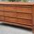 vintage 1965 mid century modern walnut four piece BEDROOM SET 11 thumbnail