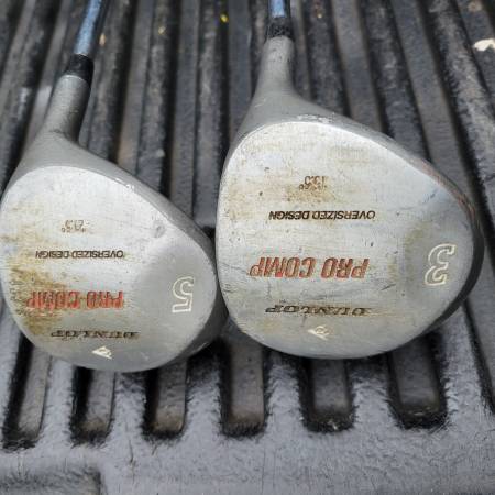 Dunlop 3 and 5 woods $5:00 each 1