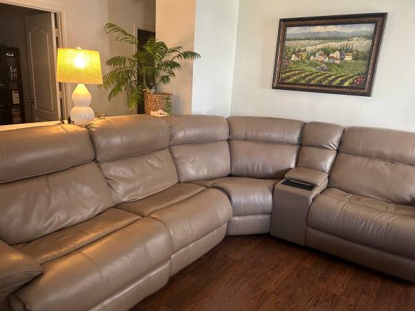 Leather Sectional Couch 1