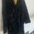 Heavy Insulated Winter Black Faux Fur Ladies Coat Size Large 2 thumbnail