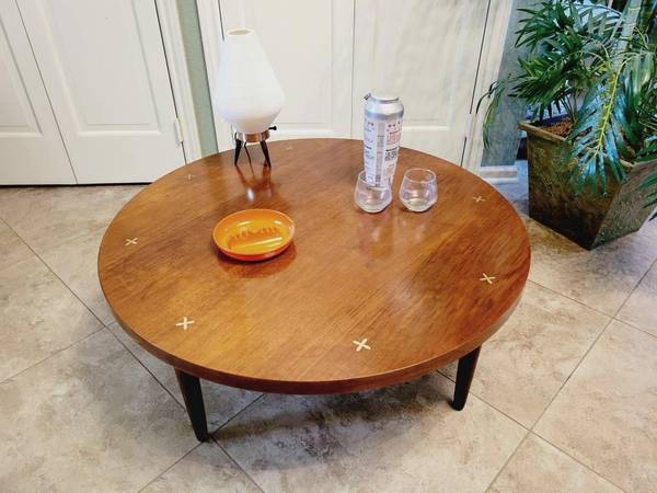 ►Mid Century Modern COFFEE TABLE Circular Designer AoM Table 1