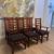 6 Coaster Solid Wood Ladder Back Dining Chairs w/ Brand New Black Upholstery 1 thumbnail
