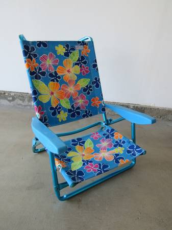Rio Flower 4 Position Beach Chair 1