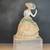 VTG COMPLETE half doll figurine, lady with Blue bonnet. 6 thumbnail