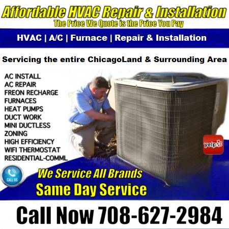 ➡️AFFORDABLE AC & FURNACE REPAIR-AIR CONDITIONING HVAC INSTALLATION 1