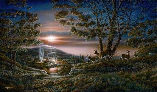 Terry Redlin Sharing The Sunset Signed And Numbered With Certificate 1