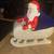 Vintage Christmas Xmas Santa & Holland Mold Sleigh Sled Display 2 thumbnail