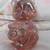 Fenton Pink Glass Bear, hand painted - 3.5" tall - so cute! 1 thumbnail