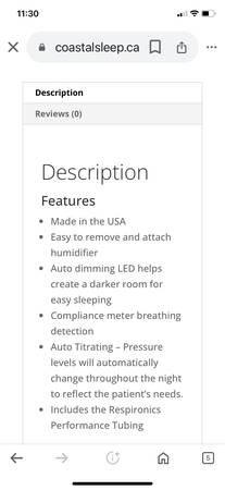 CPAP Phillips Respironics BiPAP Auto Bi-Flex con tarjeta SD - $400 (Tracy)63470273030147123