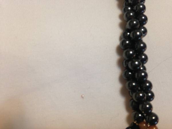 17" Charcoal Gray and White Seed Pearl Necklace - $33 (Upper East Side)63471259945603122
