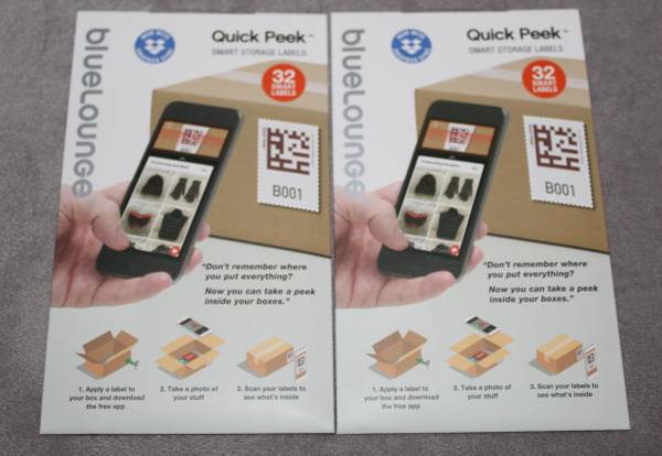 iPhone Quick Peek Smart Box Tote Storage Container Inventory Stickers 1