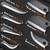 NEW ROCOCO 9 Piece Butcher Cleaver Knife Set for Meat Cutting 1 thumbnail