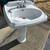 Pedestal bathroom sink, classic design 1 thumbnail
