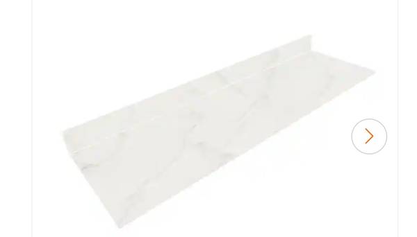 New solid White marble kitchen counter top new 1