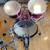80s LUDWIG RED SPARKLE DRUM KIT-USA MONROE NC. 4 thumbnail