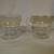 Vintage Yellow Banded Glass Sugar and Creamer 1 thumbnail