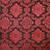 Walnut Antique Victorian Wide Chair Red and Black Damascus Pattern 11 thumbnail